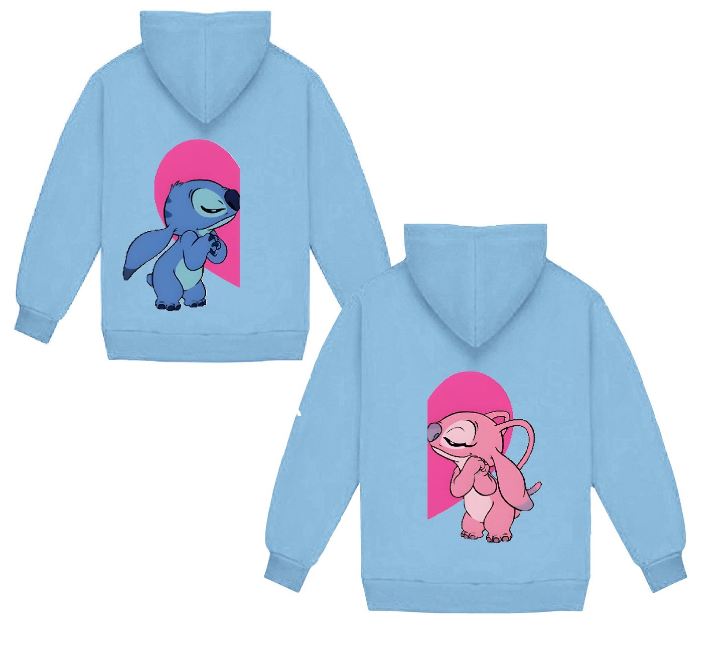 Matching stitch hoodies oversized