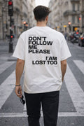 „DON’T FOLLOW ME“ – Minimalistisches Streetwear Shirt mit Statement