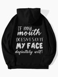 Funny quote oversized hoodie