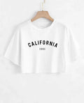 California Women Crop Top Cotton