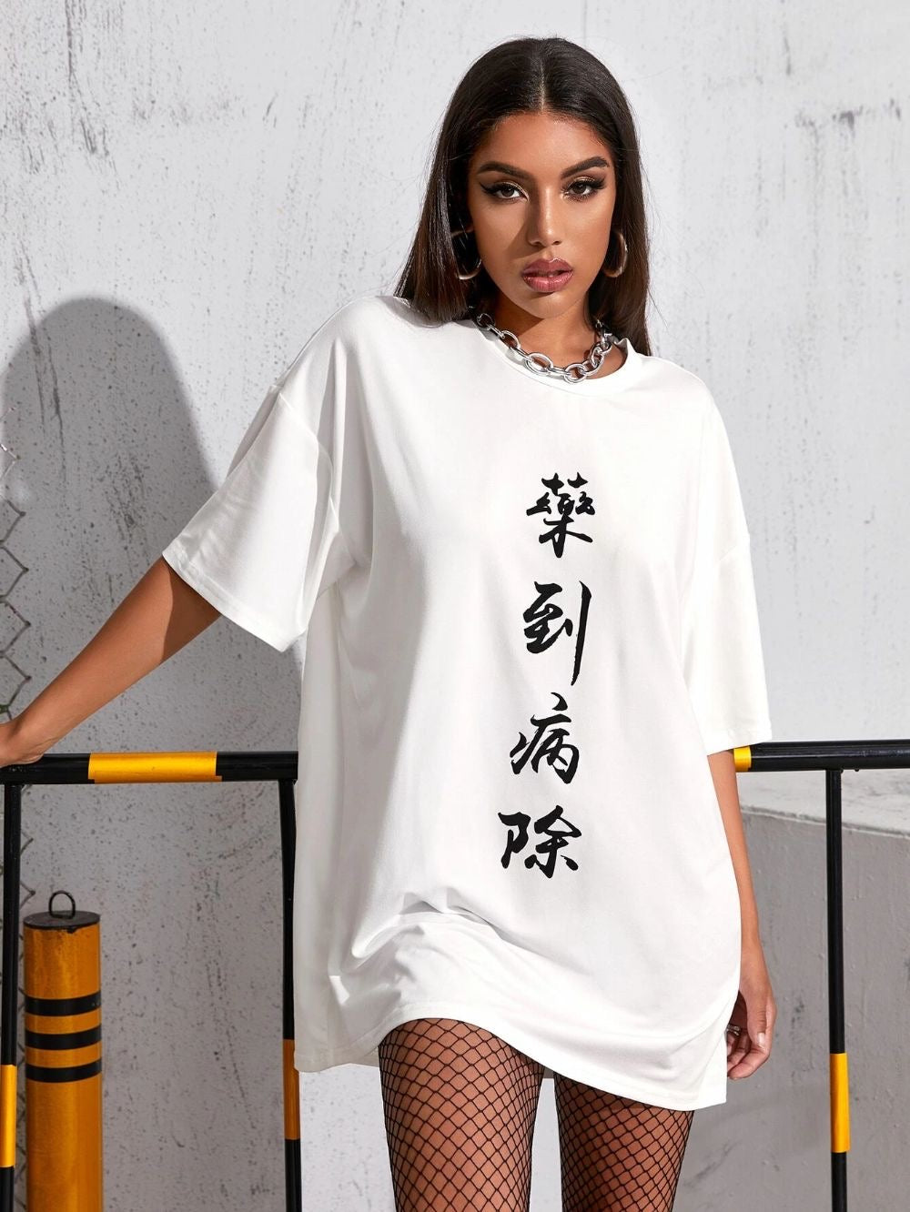 Chinese Women Oversized Tshirt