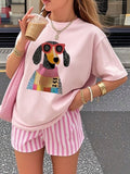 Cartoon Women Tshirt Oversized