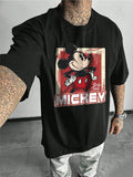 Classic Mickey Mouse Graphic T-Shirt, 100% Cotton