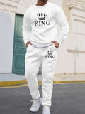 Men's Casual Daily Life Soft And Comfortable Versatile Sweatshirt Suit.
