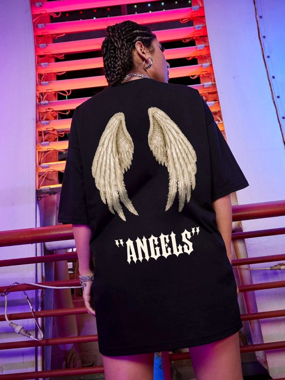Angel women oversized tshirt