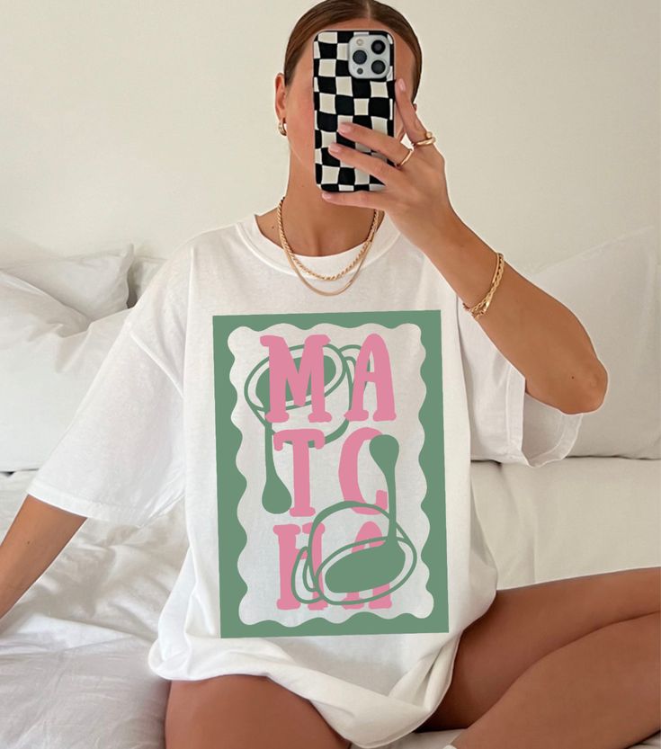 Matcha Graphic Tee 🍵 | Pastel Aesthetic T-Shirt | Soft Girl Style