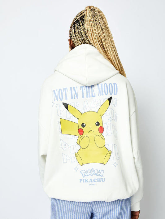 Pokemon pikachu not in the mood hoodie oversized