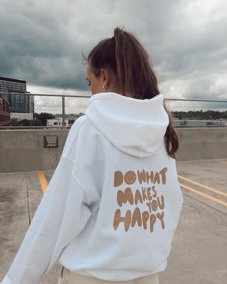 Do what makes you happy oversized hoodie