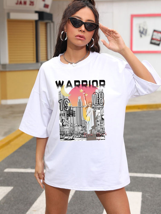 Warrior Women Oversized Tshirt