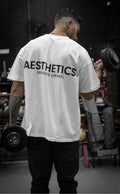 Oversized Gym T-shirt with Pump Cover