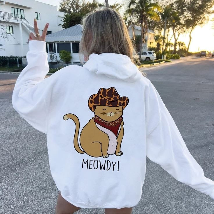 Cat lover hoodie oversized