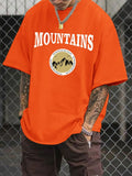 Men Letter Graphic Drop Shoulder Tee