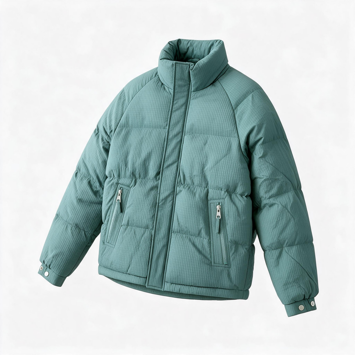 Premium Puffer Jacket – Sage Green