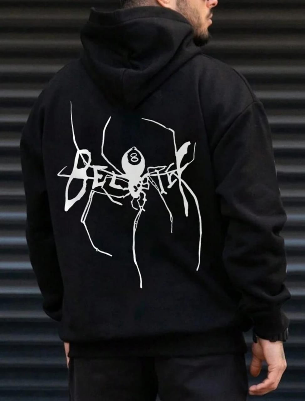 Men spider hoodies oversized