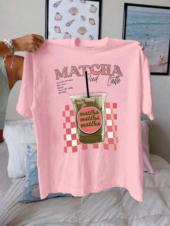 Matcha Women Tshirt Oversized