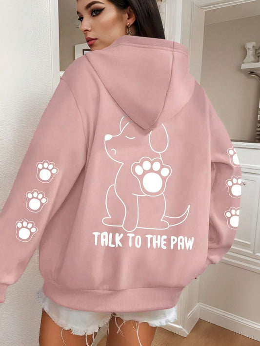 Hoodies Liban/ Plus Size Women's Dog&Dog Claw TALK