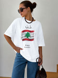 Lebanon Women Tshirt Oversized