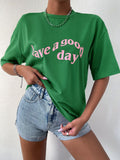 Slogan ocasional Camiseta