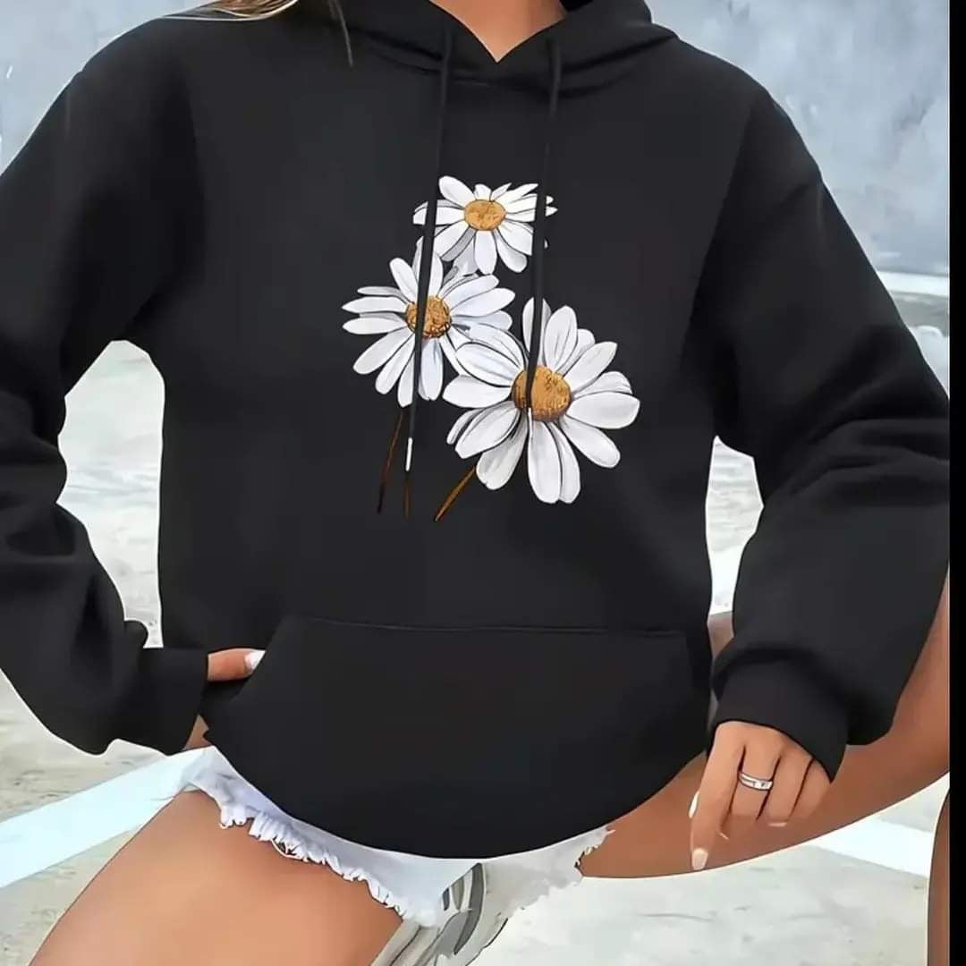 Floral hoodies oversized