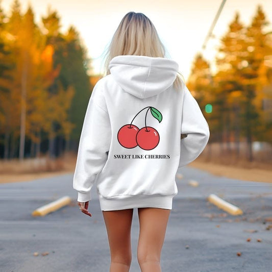 Sweet like cherries oversized hoodie