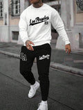 Men's Casual Daily Life Soft And Comfortable Versatile Sweatshirt Suit.