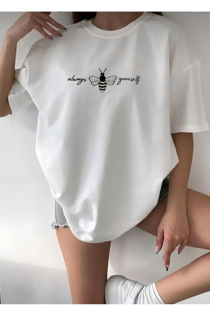 Women Oversize Printed Tshirt