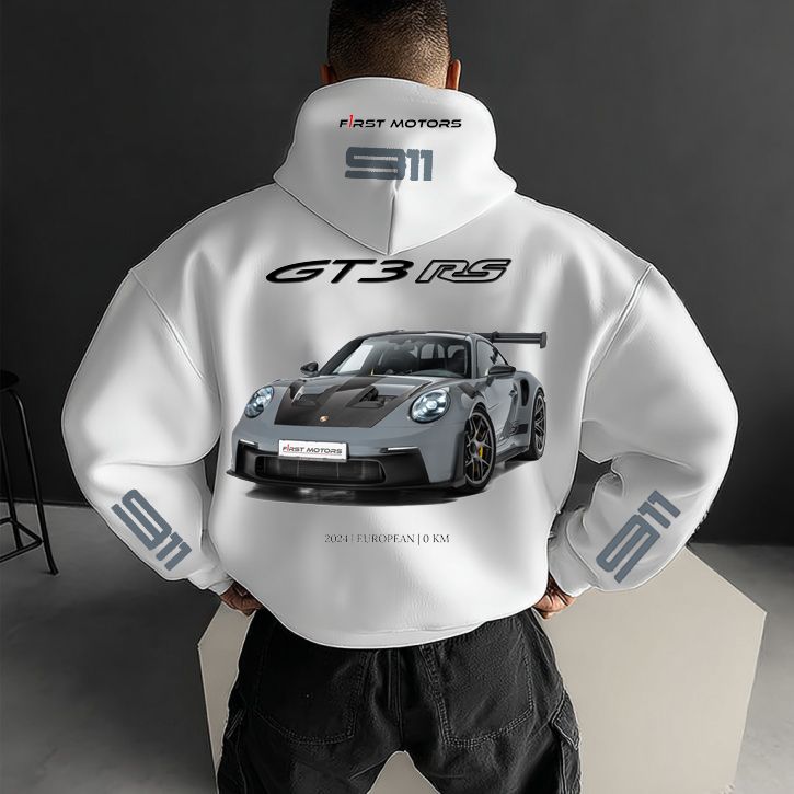 Unisex Racing Team Logo Printed Casual Oversized Hoodie