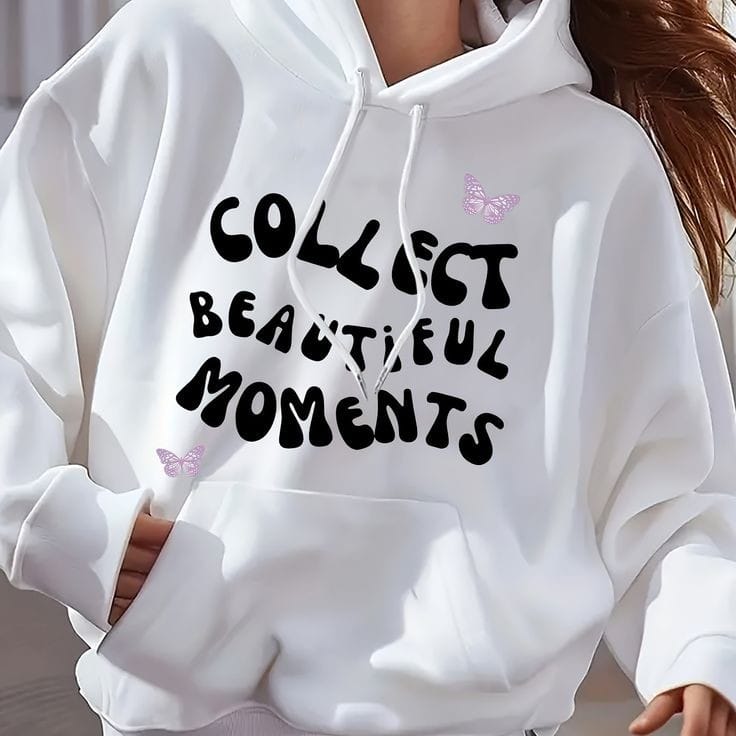 Collect beautiful moments oversized hoodie