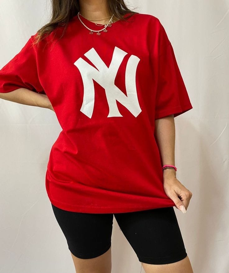 New York Women Oversized Tshirts