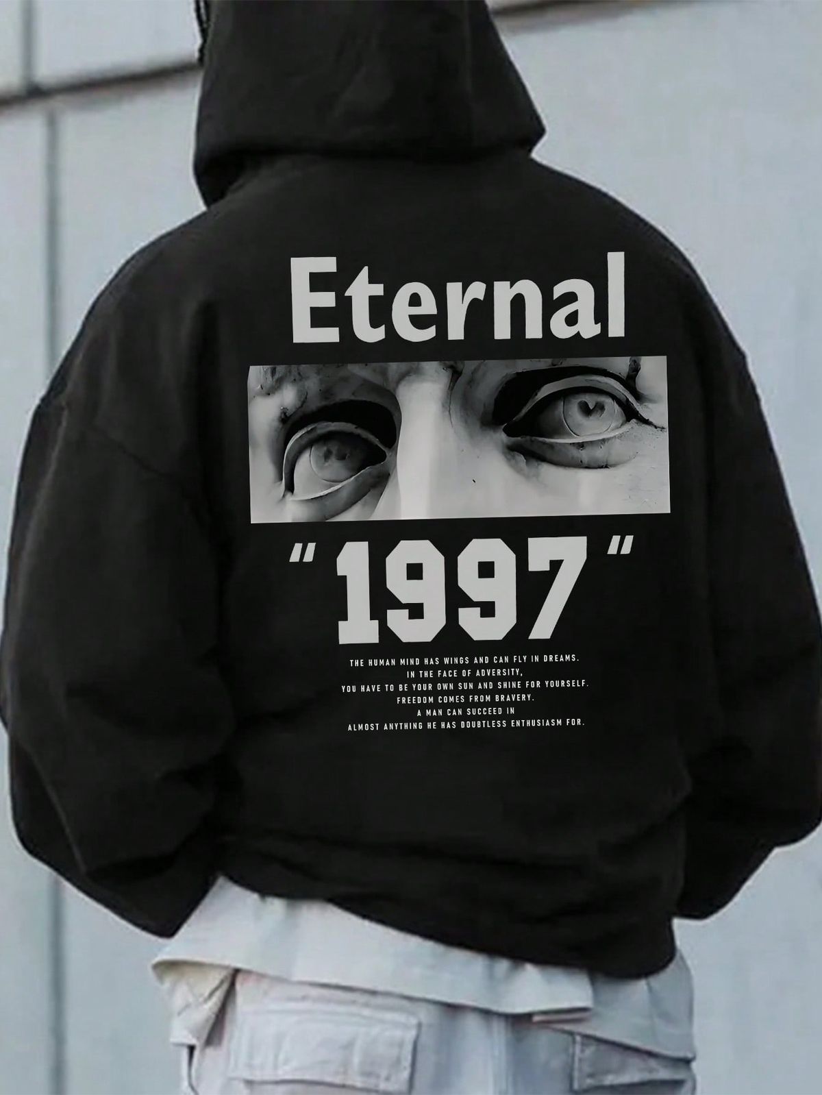 Men's Casual Printed Element Hoodie Sweatshirt, Autumn/Winter