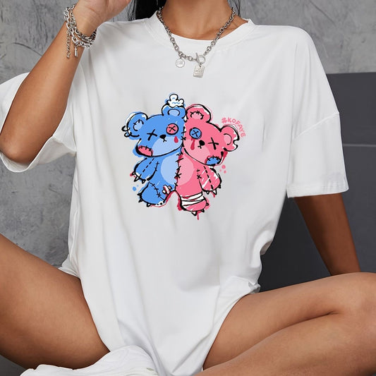 Cartoon women oversized tshirts