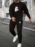 Men's Casual Daily Life Soft And Comfortable Versatile Sweatshirt Suit.
