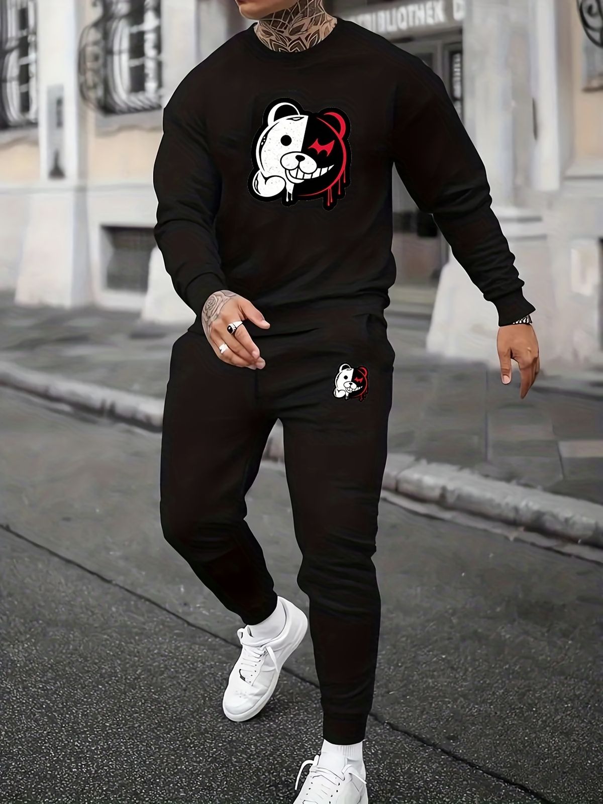 Men's Casual Daily Life Soft And Comfortable Versatile Sweatshirt Suit.