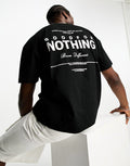 Good For Nothing oversized t-shirt in black