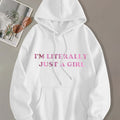 Just a girl oversized hoodie