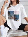 Camiseta Extragrande De Verano Para Mujer