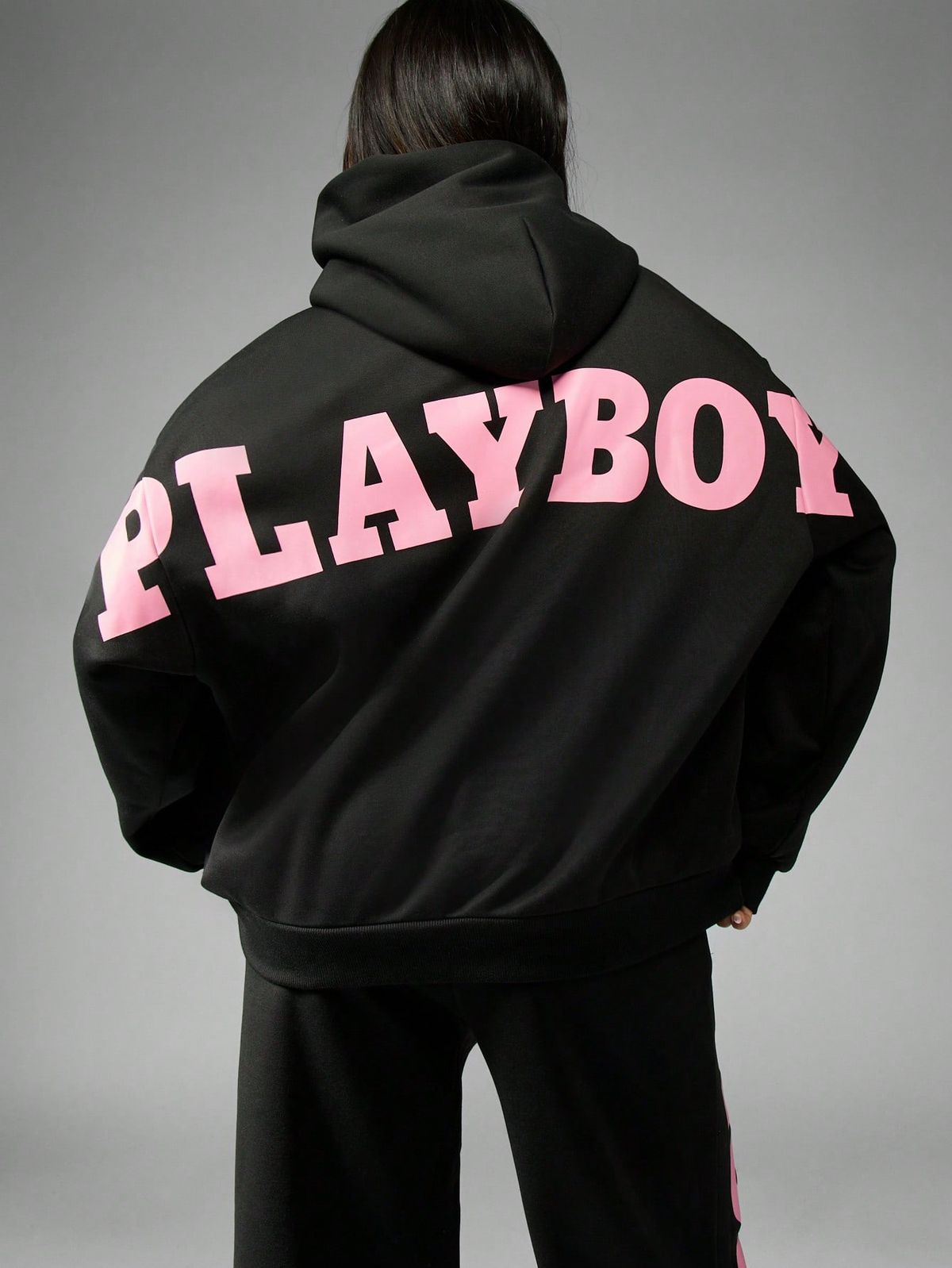 Hoodies Women Playboy Oversized Cotton