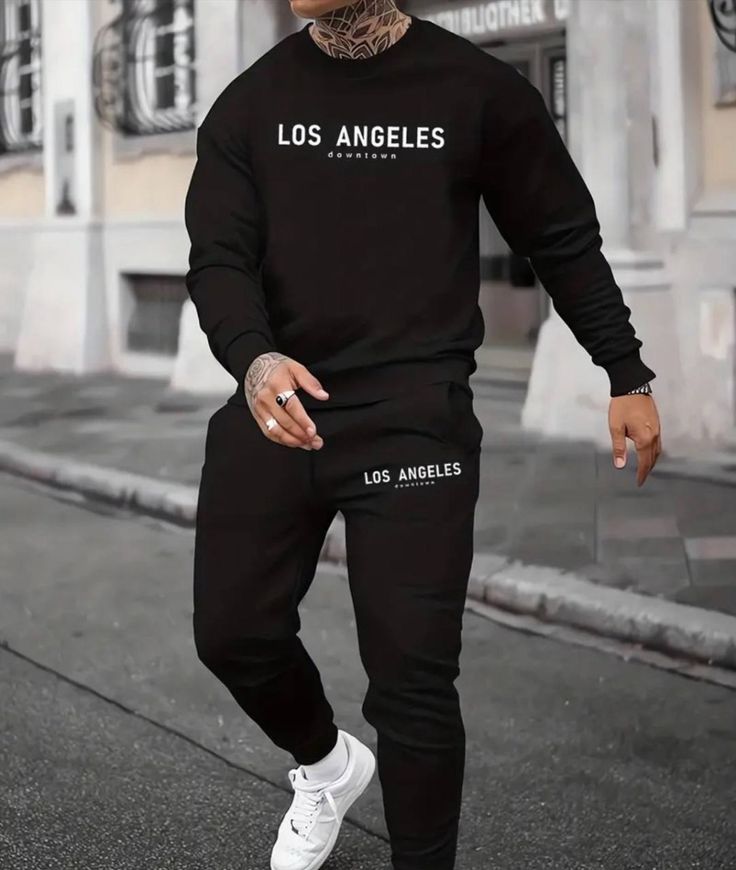 Men's Casual Daily Life Soft And Comfortable Versatile Sweatshirt Suit.