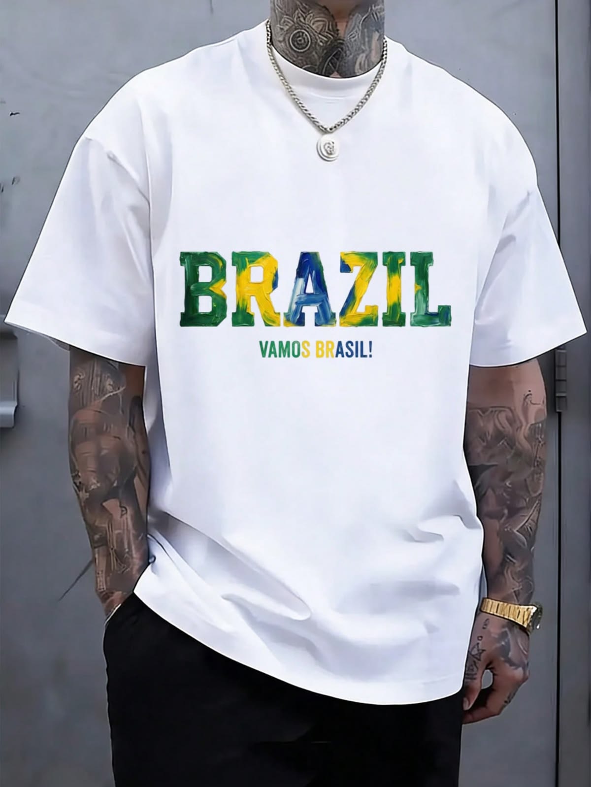 2026 NEW Brazil 2026 Soccer Football T Shirt Men Black Country Flag Design Sports Fan Apparel Suitable For Holiday Gifts