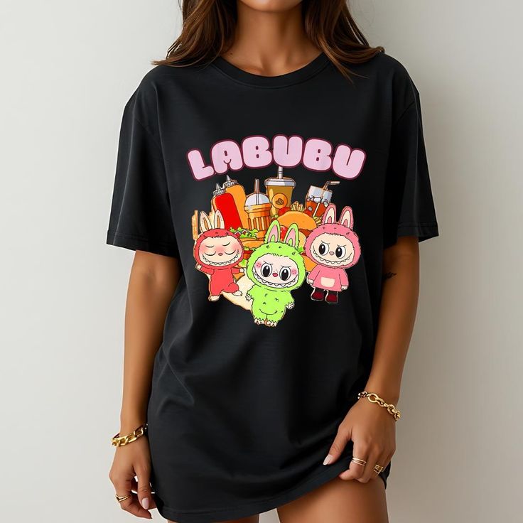 Labubu The Monsters Shirt Cute Labubu T-Shirt Fun Graphic Tee Monster Story