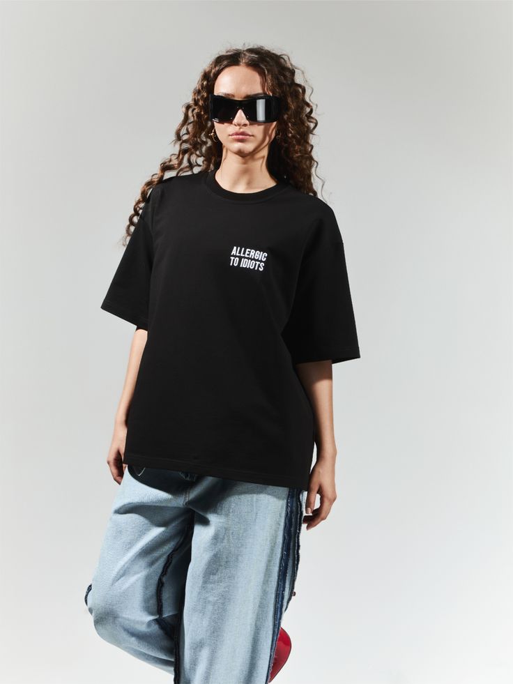 Black T-shirt Allergic
