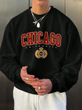 Men's Plus Size Casual Round Neck Sweatshirt
