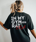 Gym Rat Era Funny Oversized Gym Pump Cover Gift for Gym Lover Girlfriend Wife Muscle Mommy Gym Bro, Summer Tshirt for Cardio Weightlifting