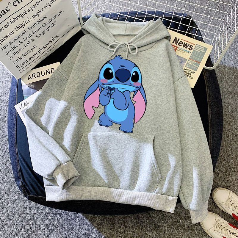 Stitch hoodies oversized women