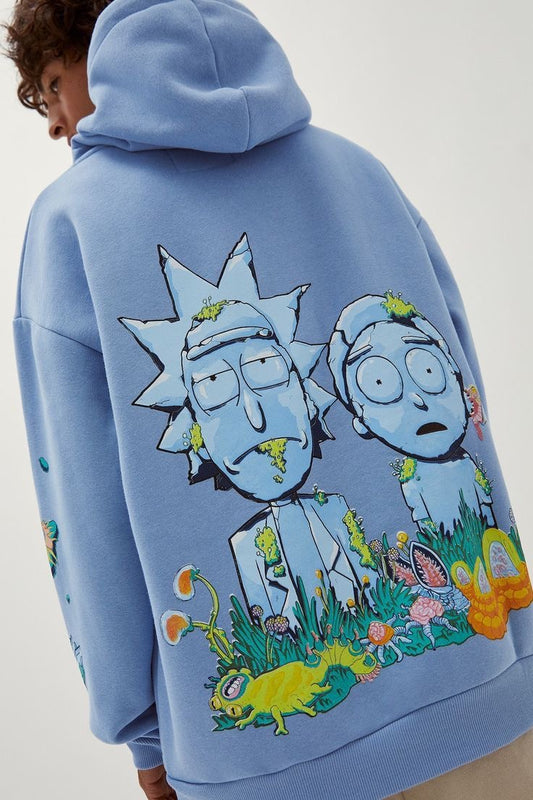 Rick and morty hoodie oversized