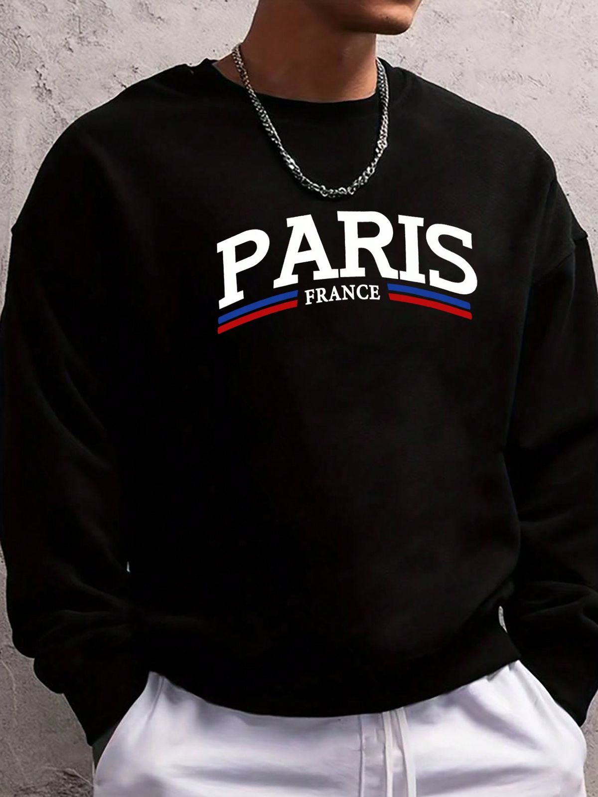 Men's Plus Size Casual Round Neck Sweatshirt