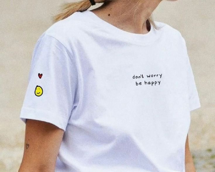 T-shirt Don't worry be happy Regular Fit