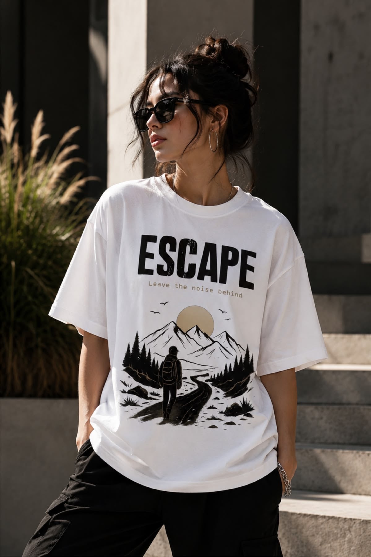 Escape Women Tshirt Oversized