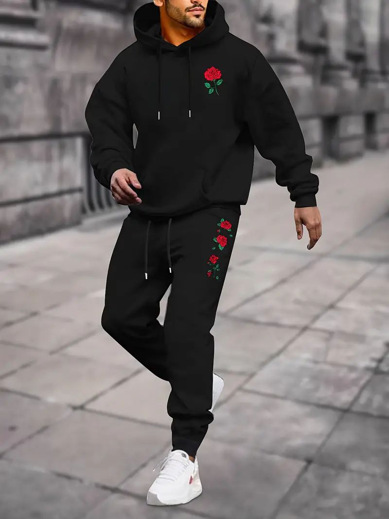 Men's Casual Daily Life Soft And Comfortable Versatile Sweatshirt Suit.