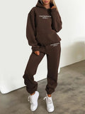 Letter print oversized women’s set